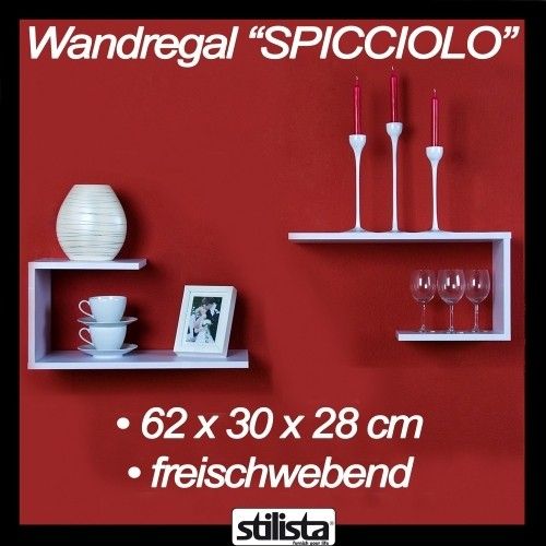 Zestaw półek ściennych, 2 szt, białe na Arena.pl