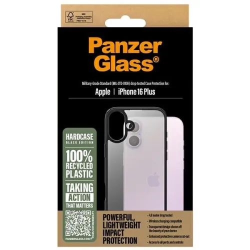 Etui PanzerGlass HardCase na iPhone 16 Plus - czarne na Arena.pl