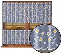 ZAZDROSTKA kuchenna firana do kuchni STOKROTKI kwiatki malowana wys. 70 cm