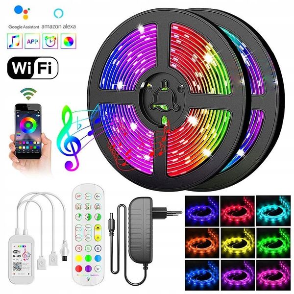 Taśma LED RGB smart wifi + kontroler muzyki 5 metr zdjęcie 1