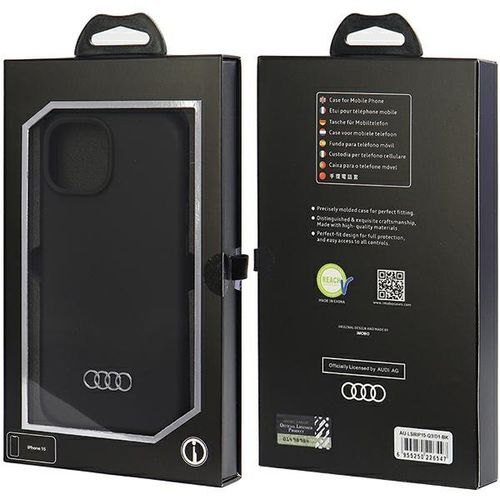 Etui Audi do iPhone 15, iPhone 14, iPhone 13, Czarny na Arena.pl