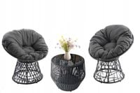 ZESTAW KAWOWY MYKONOS 2 FOTELE STOLIK MEBLE OGROD