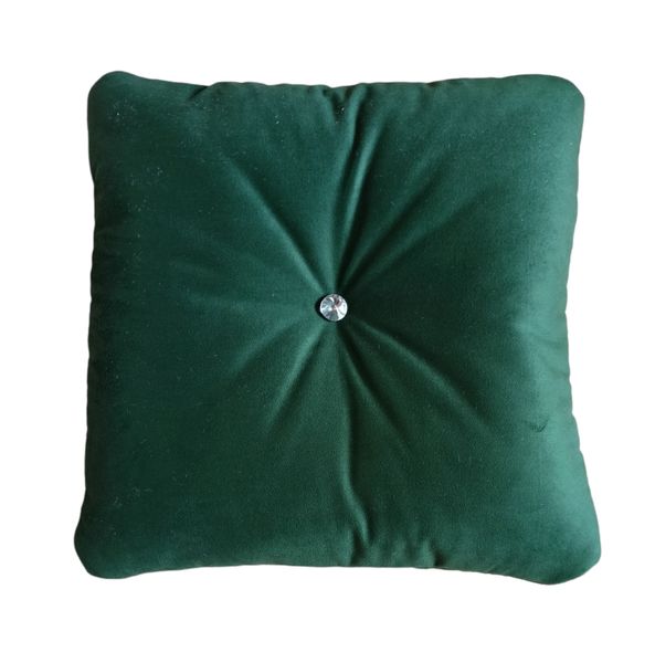 Poduszka dekoracyjna ozdobna welur jasiek żółty zdjęcie 3