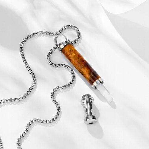 Naszyjnik Do Rzucania Palenia Oddechowy Cichy Nie Gwizda Tygrysie oko Stal na Arena.pl