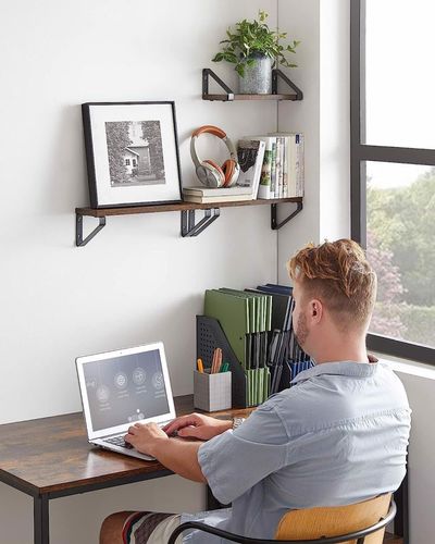 Regał ścienny półka wisząca brązowa 3szt na Arena.pl