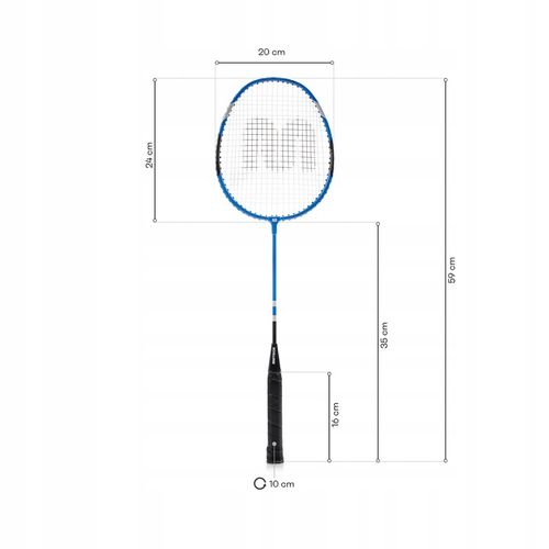 ZESTAW DO BADMINTONA METEOR 2 rakietki aluminiowe 6 lotek piórkowych na Arena.pl