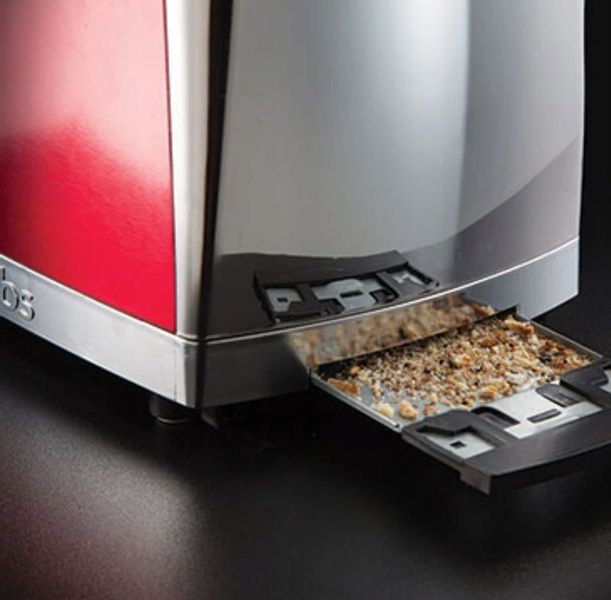 Toster Russell Hobbs Luna Long Slot Solar 23250-56 Tacka Podnośnik Czerwony zdjęcie 5