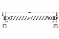 Peugeot 106 S2 Zestaw Przewodów Hamulcowych Teflonowych W Oplocie Stalowym