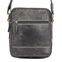 skórzana listonoszka męska wild tiger czarna