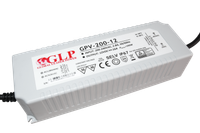 GLP power supply GPV series 12V/16A, CV, non-PFC, IP67 plastic case