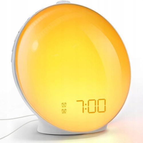 BUDZIK ŚWIETLNY ZEGAR DRZEMKA LAMPKA NOCNA RADIO SYMULATOR WSCHODU na Arena.pl