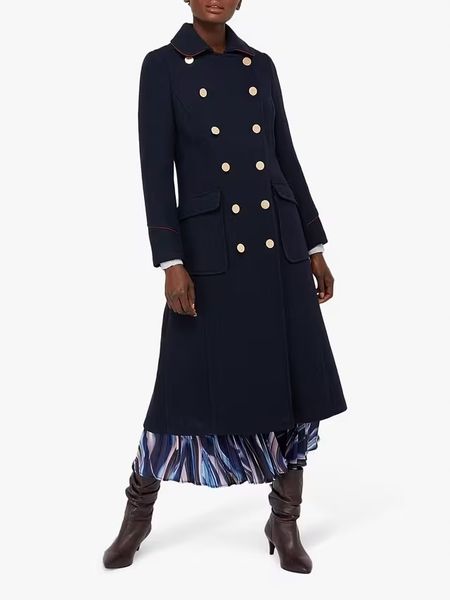 Monsoon Anna Military Coat, Navy zdjęcie 2