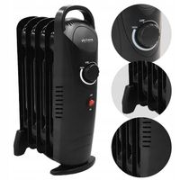 GRZEJNIK ELEKTRYCZNY 500 WATT OLEJOWY 5 ŻEBEREK TERMOSTAT ŻEBERKOWY OLEJAK