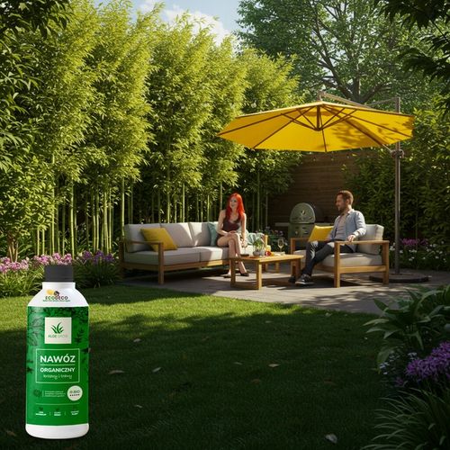 Naturalny nawóz organiczny 1 l użyźnia glebę wiosenny do trawy i krzewów na Arena.pl