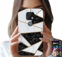 ETUI DO MOTOROLA MOTO E7 PLUS - ELEGANCKIE MODNE WZORY CASE + SZKŁO