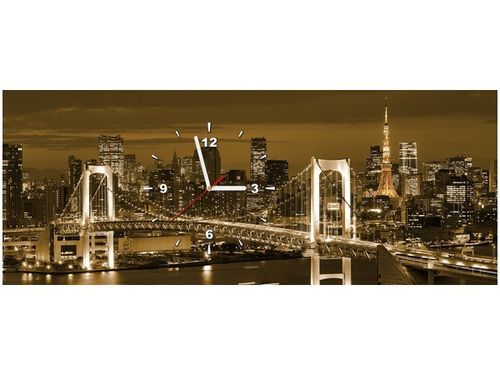 100X40CM ZEGAR RAINBOW BRIDGE TOKIO OBRAZ na Arena.pl