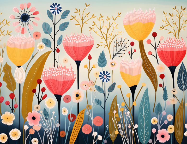 Plakat 65x50cm Ogród Marzeń zdjęcie 1