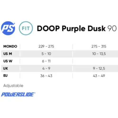 Rolki Powerslide Doop Black Teal Dusk 90 36-42,5 na Arena.pl