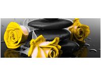 OBRAZ RÓŻE TLE KAMIENI AKCENT KOLORYSTYCZNY