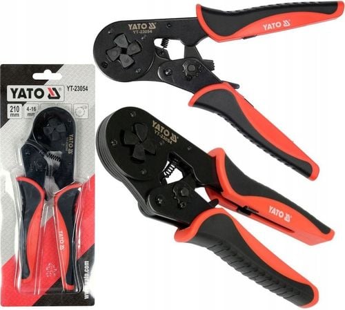 YATO ZACISKARKA SZCZYPCE 210mm SAMONASTAWNE DO KONEKTORÓW TULEJEK 4-16 mm2 na Arena.pl