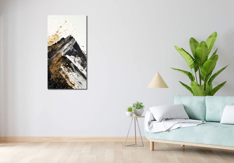 Obraz 50x100cm Złote Szczyty zdjęcie 2
