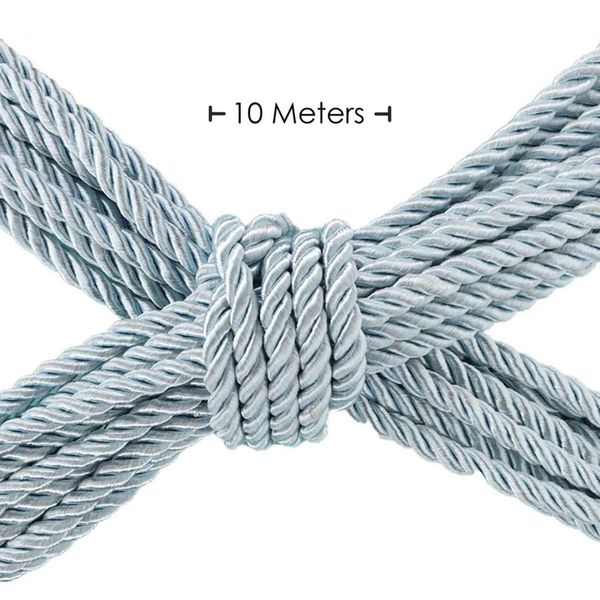 Polyester Bondage Rope - 32.8 Ft / 10 M - Powder Blue zdjęcie 2