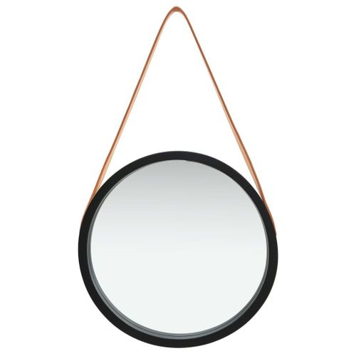 Lustro ścienne na pasku 40cm czarne VidaXL na Arena.pl