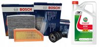 2X BOSCH ZESTAW FILTRÓW OLEJ 5W30 5L RENAULT ARKANA 1.6 E-TECH HYBRYDA 143K