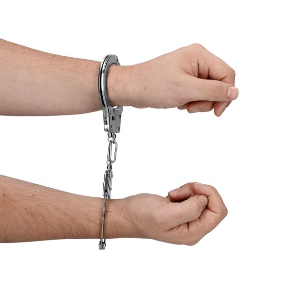 Metal Hand Cuffs - Silver zdjęcie 10