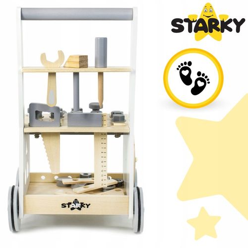 PCHACZ DREWNIANY CHODZIK JEŻDZIK DZIECI WARSZTAT ZESTAW MAJSTERKOWICZA 3w1 na Arena.pl