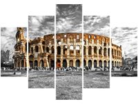 105CM 150CM ZEGAR 5 ELEM MAJESTATYCZNE KOLOSEUM DRUK OBRAZ