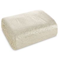 Narzuta Luiz kremowa 200X220 cm welur hotpress pikowana