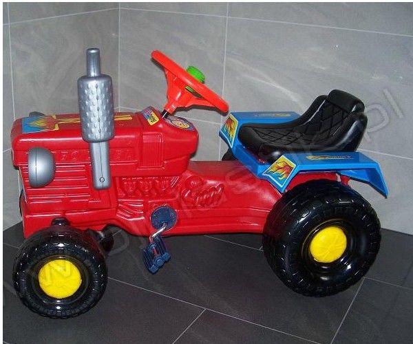 BJ TRAKTOR MALY RED Na pedały 3 KOLORY zdjęcie 1
