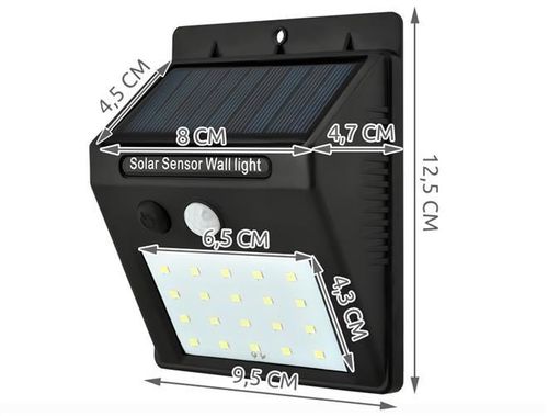 Lampa solarna ścienna L5015 na Arena.pl