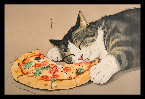 Plakat 30x20cm Pizza Dla Kota na Arena.pl