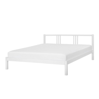 Łóżko drewniane 180 x 200 cm białe VANNES