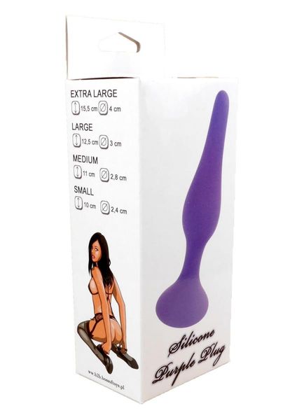 Plug-Silicone Plug Purple - Extra Large zdjęcie 6