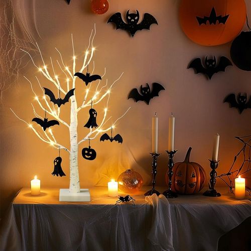 ZESTAW 2 BRZOZOWYCH DEKORACJI LED UNIWERSALNA OZDOBA NA KAŻDĄ PORĘ ROKU na Arena.pl