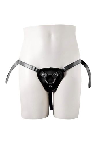 Strapon Black Pu Harness With Two Rings na Arena.pl