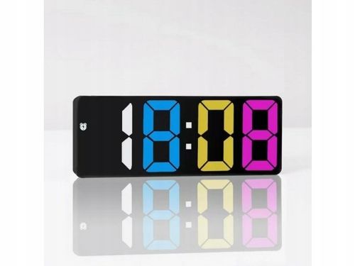 ZEGAR ZEGAREK ELEKTRONICZNY CYFROWY LCD PODŚWIETLANY TEMPERATURA na Arena.pl