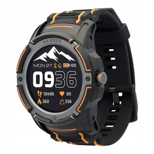 HAMMER Watch Plus AMOLED, GPS, Smartwatch Sportowy zdjęcie 1