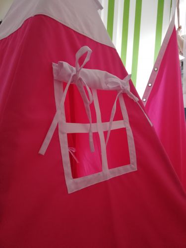 NAMIOT TIPI WIGWAM DOMEK DLA DZIECI OKNO RÓŻOWY na Arena.pl