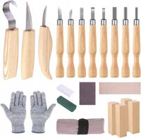 NARZĘDZIA DO RZEŹBIENIA DREWNO NOŻE OSTRY ERGONOMICZNY DESIGN 21 W 1