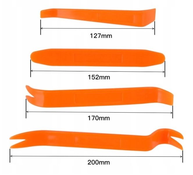 Zestaw do demontażu plastików w aucie, ściągacze. zdjęcie 3