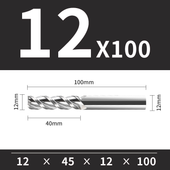 Frez Trzpieniowy VHM 3-Ostrzowy Rozmiar: Ø12x45x12Dx100L
