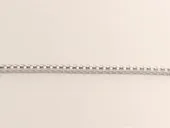 ŁAŃCUSZEK SREBRNY GWIAZDKA KOSTKA 50 CM 1,8 mm