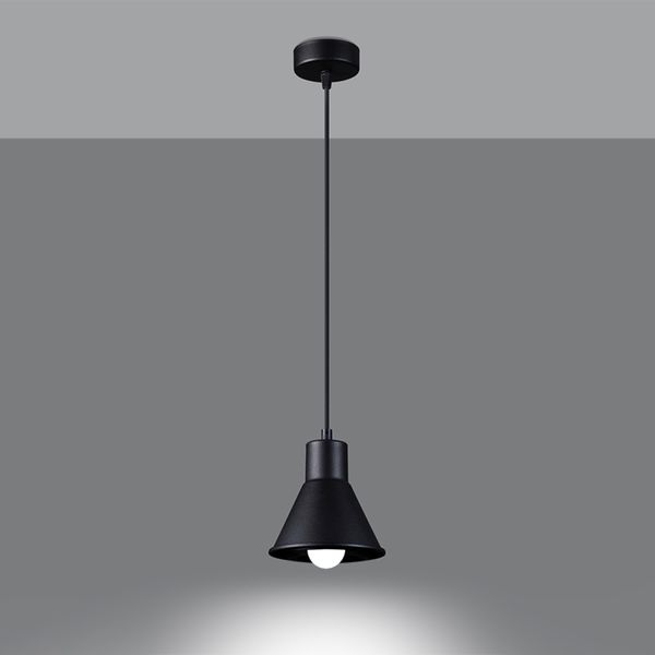 Lampa wisząca TALEJA 1 czarna [E27] zdjęcie 3