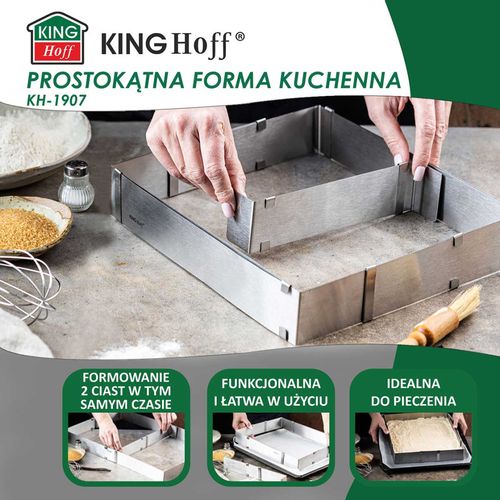 forma regulowana rant do ciast tortów kinghoff kh-1907 prostokątna na Arena.pl
