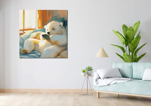 Obraz 100x100cm Misiowe Popołudnie na Arena.pl