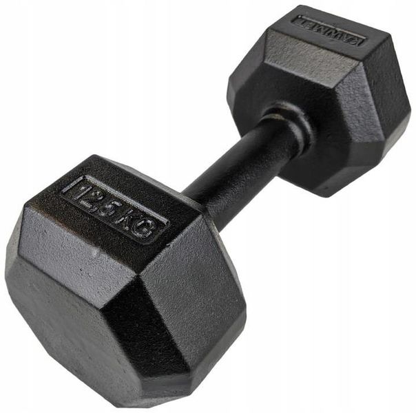 Hantla żeliwna hexagonalna HEX 12,5 kg zdjęcie 1